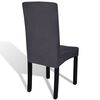 vidaXL Chair Cover Set of 6 Anthracite 90% Polyester, 10% Elastane