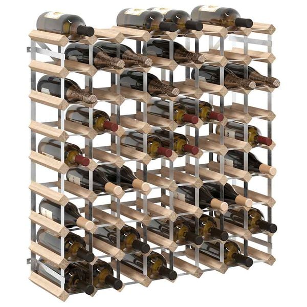 vidaXL Wine Rack for 72 Bottles Solid Pinewood