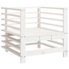vidaXL Garden Lounge Set White Solid pine wood Large Modular