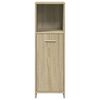 vidaXL Bathroom Furniture Set Sonoma Oak Engineered Wood Medium