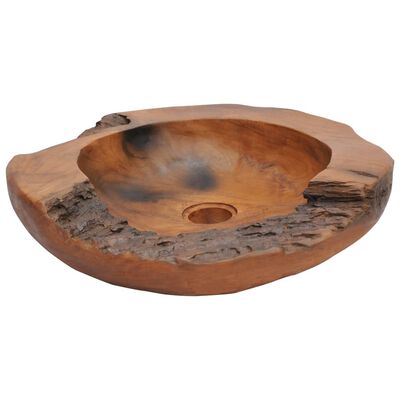 vidaXL Basin Solid Teak 17.7"