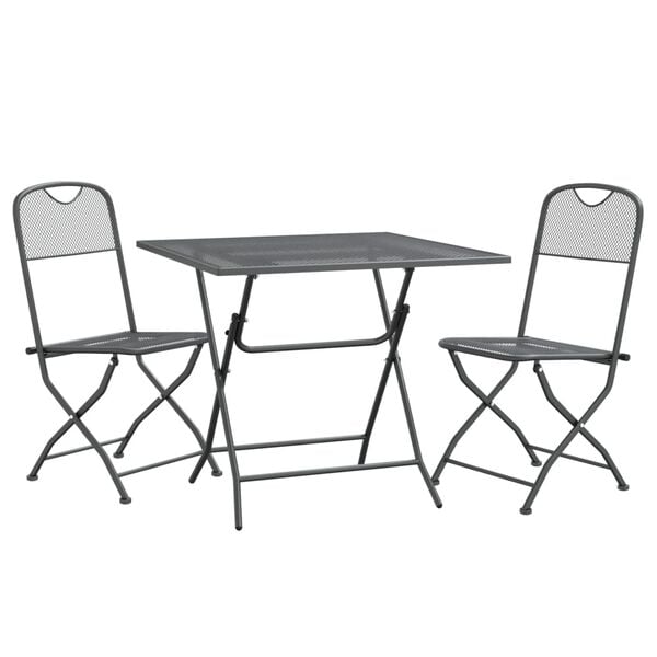 vidaXL Garden Dining Set Anthracite