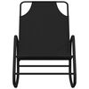 vidaXL Sun Lounger Set of 2 Black Powder-coated steel, textilene