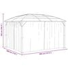vidaXL Gazebo with Curtains 157.5"x118.1"x104.3" Anthracite