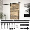 vidaXL Sliding Door "SKIEN" Hardware Kit 72.0 " Steel Black