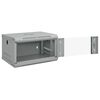 vidaXL Network Cabinet with Storage Gray 53 x 45 x 30 cm Steel