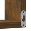 vidaXL Wall Corner Shelf Smoked oak Engineered wood Medium Corner Shelf