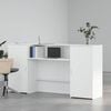 vidaXL Reception Desk White Engineered Wood 78.7 in x 19.7 in x 40.7 in