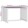 vidaXL Patio Sunbed Set of 2 Gray PE rattan Standard