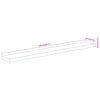 vidaXL Wall Shelf Natural Wood Solid Acacia Wood 55.1 x 7.9 x 1.5 in