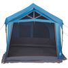 vidaXL Family Tent with Roof Blue and Grey 244.09 x 126.77 x 94.49 in
