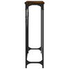 vidaXL Console Table Smoked Oak Engineered Wood Narrow Adjustable Feet