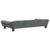 vidaXL Kids Sofa Dark grey Velvet (100% polyester), solid pine wood, foam
