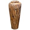 vidaXL Decorative Vase Natural teak Solid teak wood Large