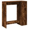 vidaXL Bar Table Smoked Oak Engineered Wood Tall Bar Table Rectangular