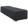 vidaXL Loungers Cover Plain Black 74 x 210 x 40 cm Fabric