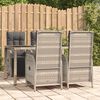 vidaXL Garden Dining Set Grey, Dark Grey
