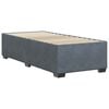 vidaXL Bed Frame Dark Grey Velvet, Plywood, Engineered Wood Twin XL