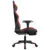 vidaXL Gaming Chair Black and Red Faux Leather, Metal, Plywood, Foam