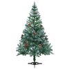 vidaXL Frosted Pre-lit Christmas Tree with Ball Set Pinecones 59.1"