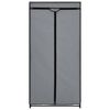 vidaXL Wardrobe Grey Iron frame with polyester cover Standard Wardrobe