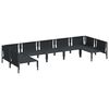 vidaXL Garden Sofa Set 7 pcs Anthracite Steel