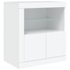 vidaXL Sideboard White Engineered wood, Glass Large Sideboard