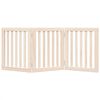 vidaXL Dog Gate Set of 3 Poplar wood Foldable Dog Gate Rectangular