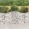 vidaXL Gabion Basket Set of 7 Silver Galvanized iron