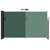 vidaXL Retractable Side Awning Dark Green 46.1"x118.1"