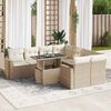 vidaXL Garden Sofa Set Beige