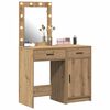 vidaXL Dressing Table 2 pcs Brown 50 x 41 x 135 cm Engineered wood