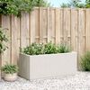 vidaXL Garden Planter White Polypropylene Medium Durable Planter