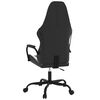 vidaXL Gaming Chair Black and White Faux leather, metal, plywood, foam