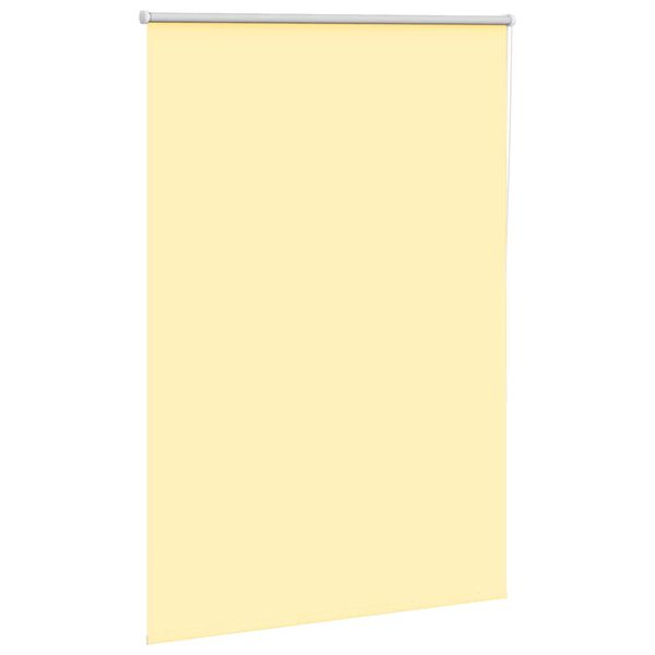 vidaXL Roller Blind Yellow 100% Polyester 45.3 x 68.9 in Reversible