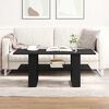 vidaXL Coffee Table Black Oak 40.16 x 21.65 x 16.54 in Engineered Wood