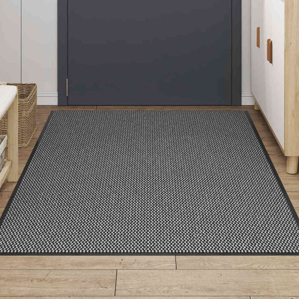 vidaXL Doormat Gray Polypropylene and PVC 45.3 x 78.7 in Non-slip