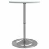 vidaXL Bar Table White Engineered wood, chrome steel 19.7 x 35.4 in