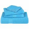 vidaXL Soap Towel Set of 4 Turquoise 100% Cotton Small Soap Towel