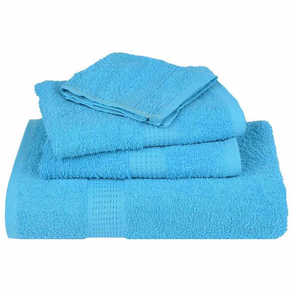 vidaXL Soap Towel Set of 4 Turquoise 100% Cotton Small Soap Towel