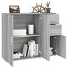 vidaXL Sideboard Grey Sonoma Engineered Wood Sideboard Rectangular