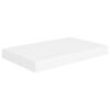 vidaXL Wall Shelf Set of 2 White Honeycomb MDF, Metal 15.7 x 9.1 in