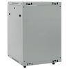 vidaXL Network Cabinet with Storage Gray 60 x 60 x 80 cm Steel