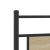 vidaXL Bed Frame Sonoma oak Steel, engineered wood Full Bed Frame