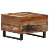 vidaXL Coffee Table 19.7"x19.7"x13.8" Solid Reclaimed Wood