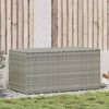 vidaXL Patio Storage Box Poly Rattan 39.4"x19.7"x19.7" Gray
