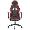vidaXL Gaming Chair Black and Red