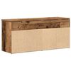 vidaXL Shoe Bench Old Wood Engineered Wood Medium Shoe Storage Bench