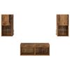 vidaXL TV Wall Cabinets 4 pcs Old Wood 12.01 x 11.81 x 23.62 in