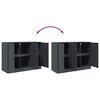 vidaXL Sideboard Anthracite Cold-rolled steel Medium